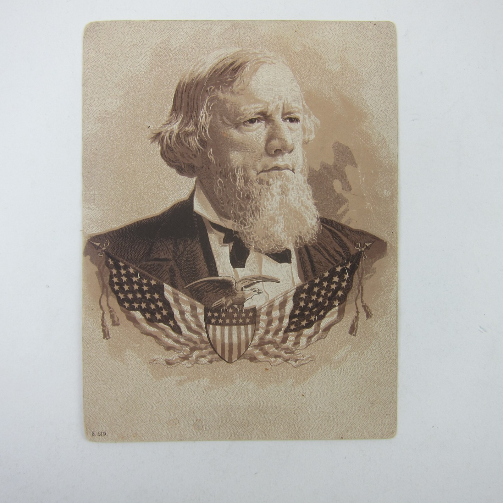 Allen G. Thurman Portrait 1888 Presidential Election Campaign Print Antique RARE
