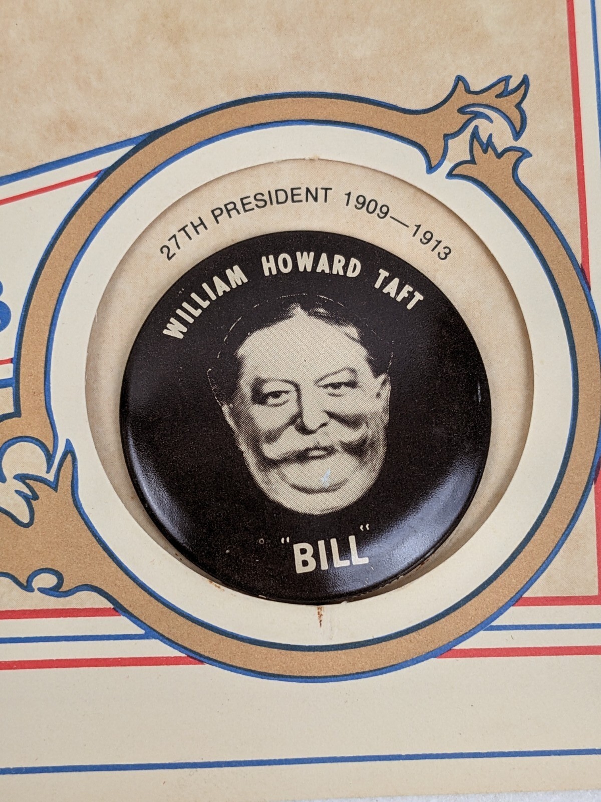 Reproduction Campaign Pinback Buttons Honest Abe Lincoln Theodore Roosevelt Taft