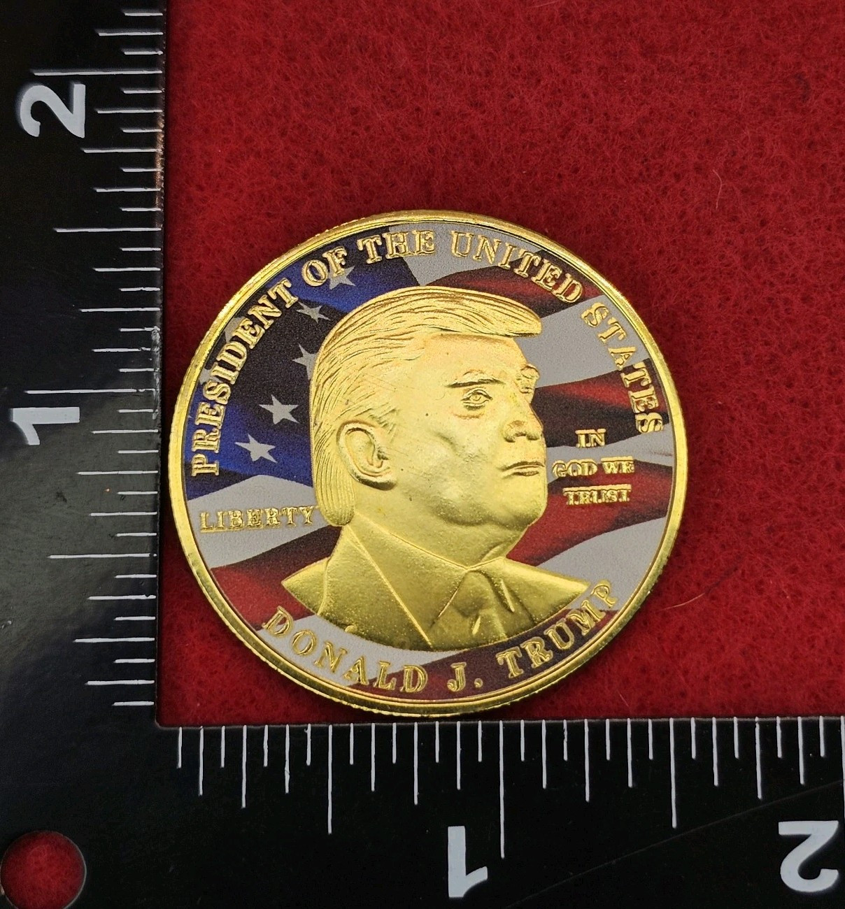 President Donald Trump Coin Gold Silver Plated America