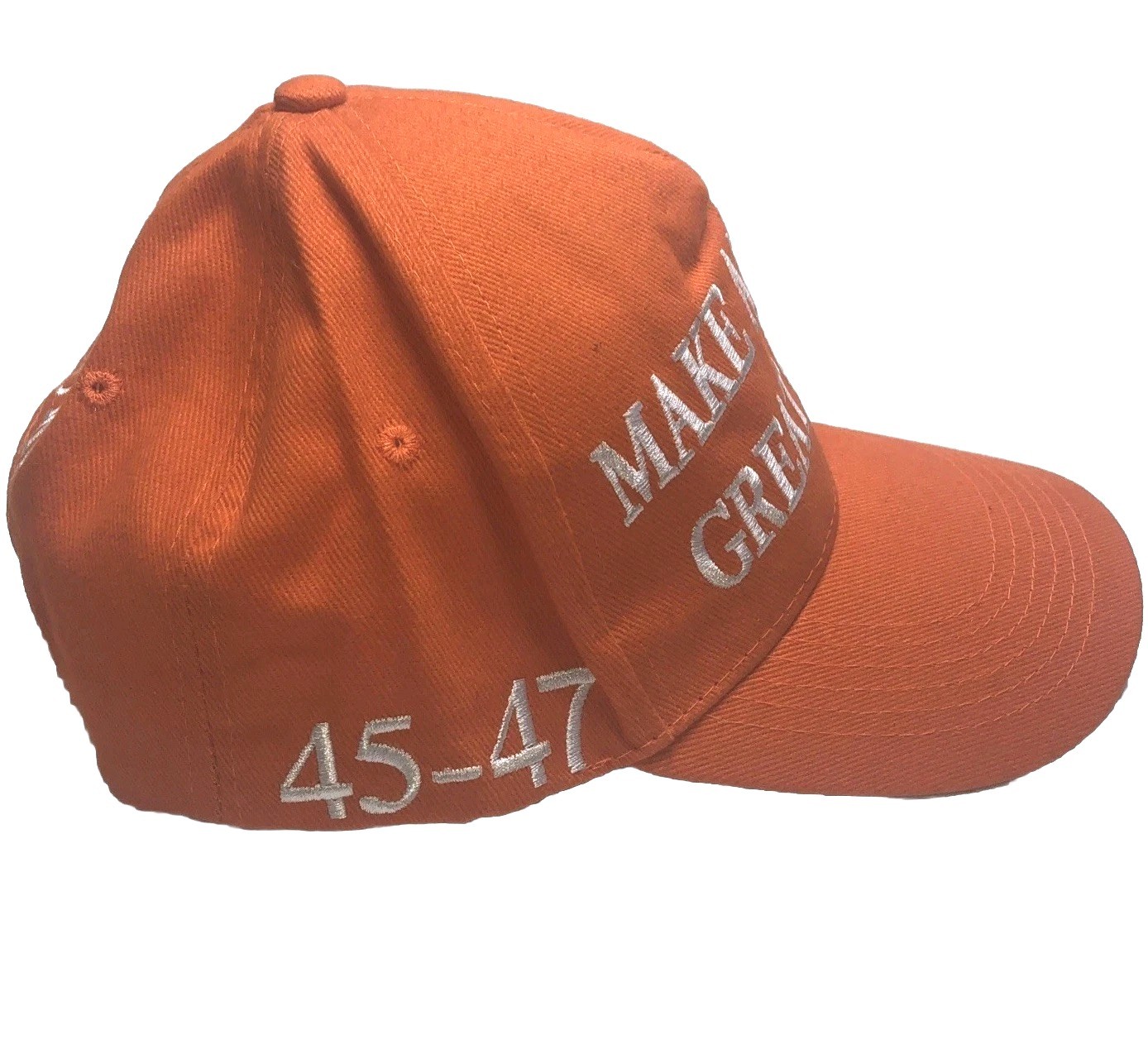 Make America Great Again Trump Hat 45-47 president Orange Snapback Trucker Hat