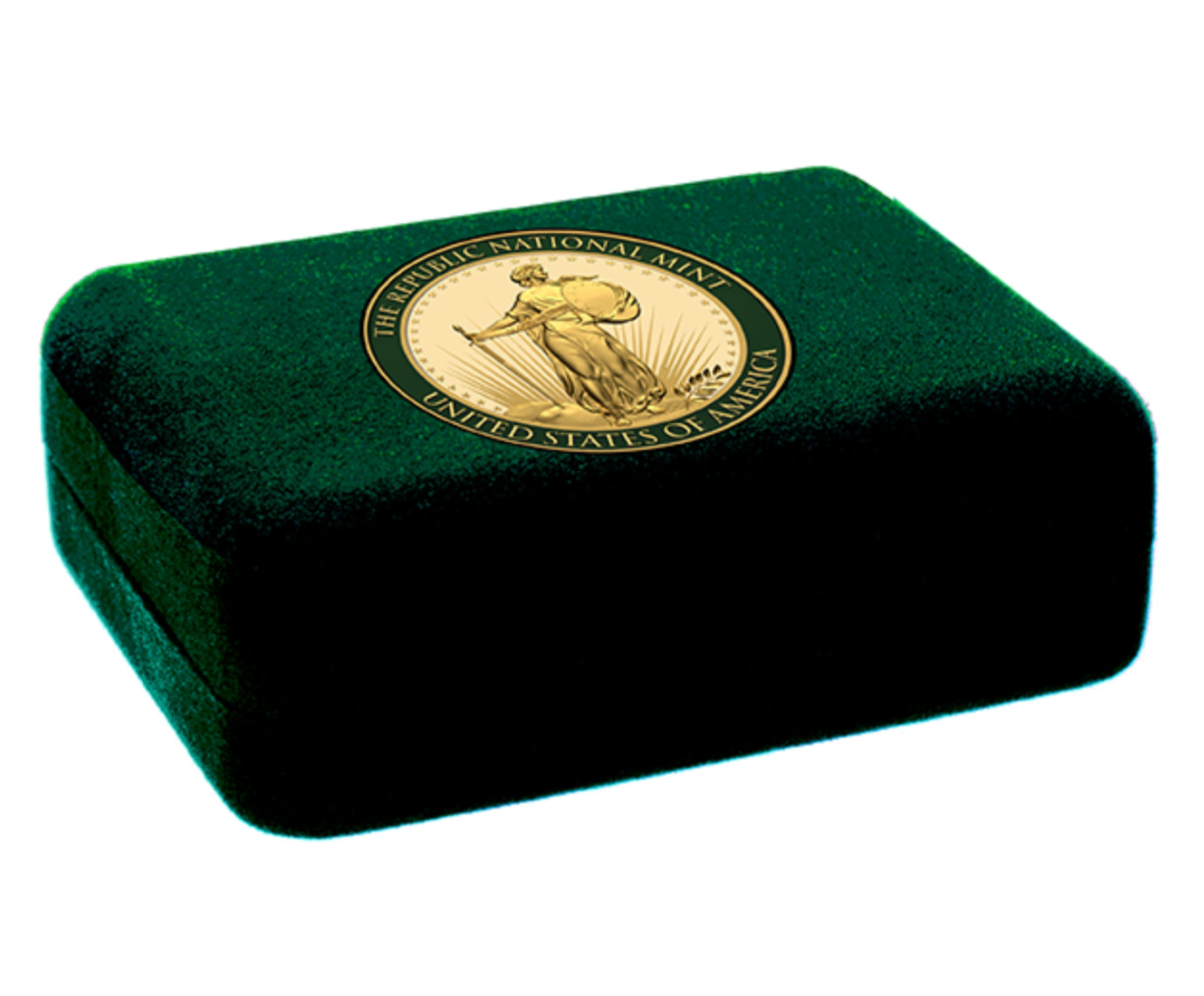2022 Trump Patriot Gold Coin – US Capitol In Green Velvet Green Box