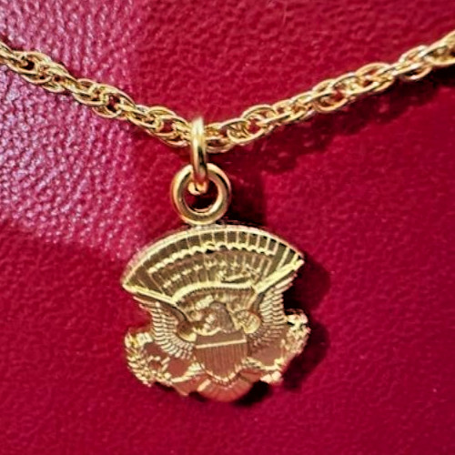 Melania Trump VIP SEAL Necklace w Presidential Seal for Trump 45 Administration