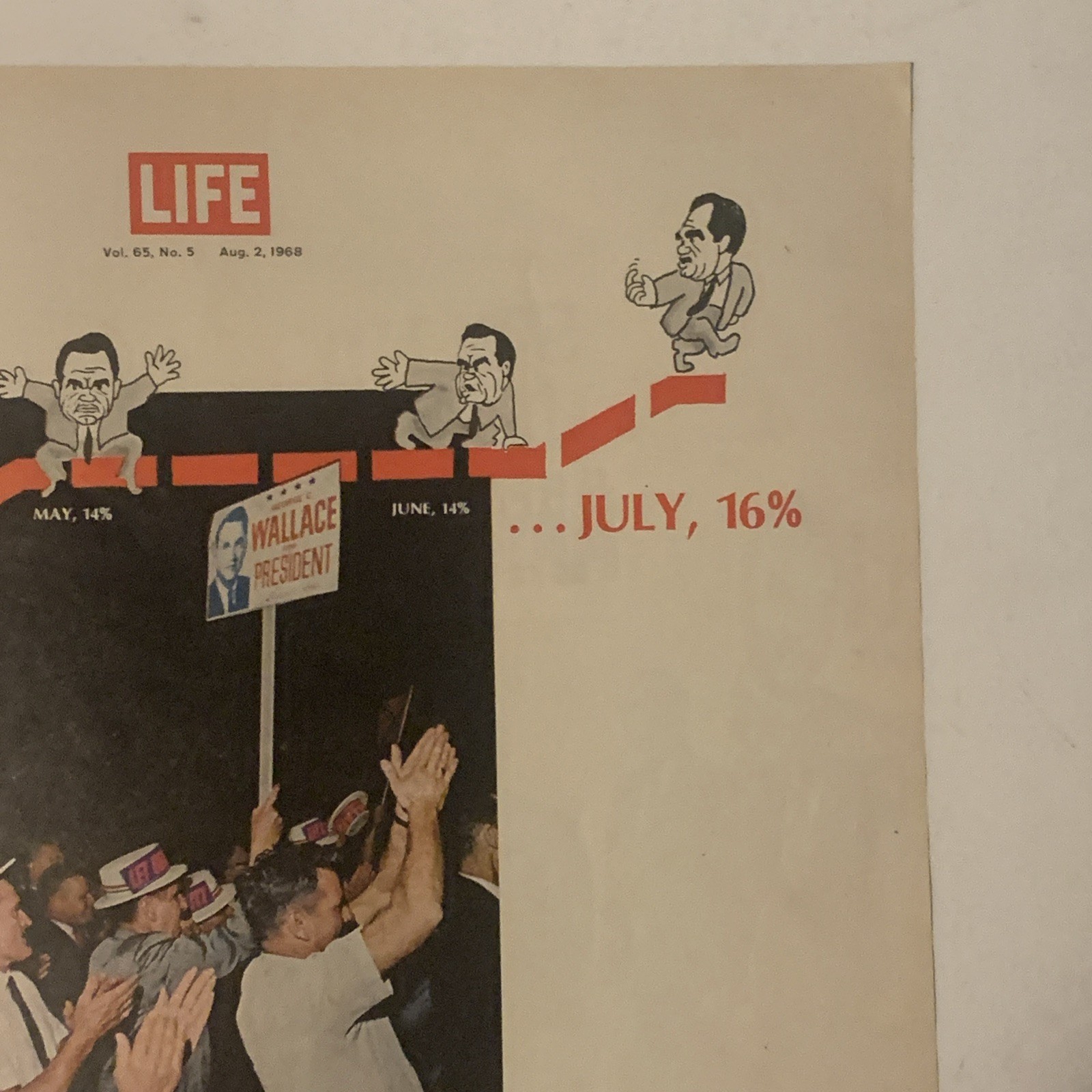 1968 Presidential Campaign PRINT PAGE Candidate George Wallace Clout Poll Surge
