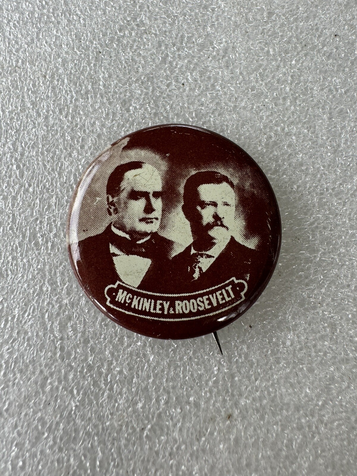 McKinley, Roosevelt Vintage Reproduction Campaign Button