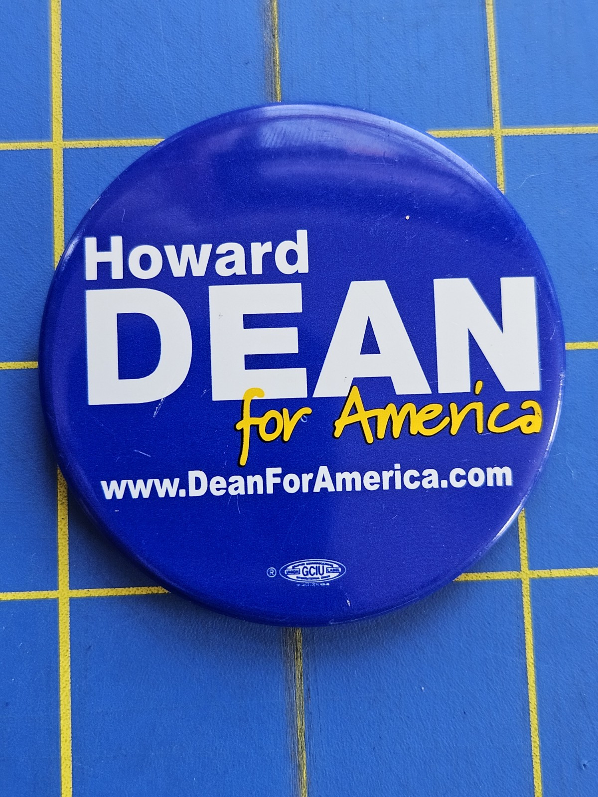 Howard Dean For America Presidential Campaign Pin Button 2004 Democrat Vermont