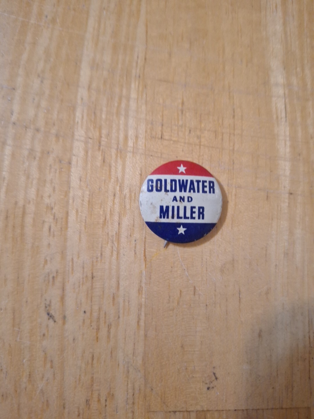 1960 Goldwater and Miller Presidential Pinback Button Good Condition