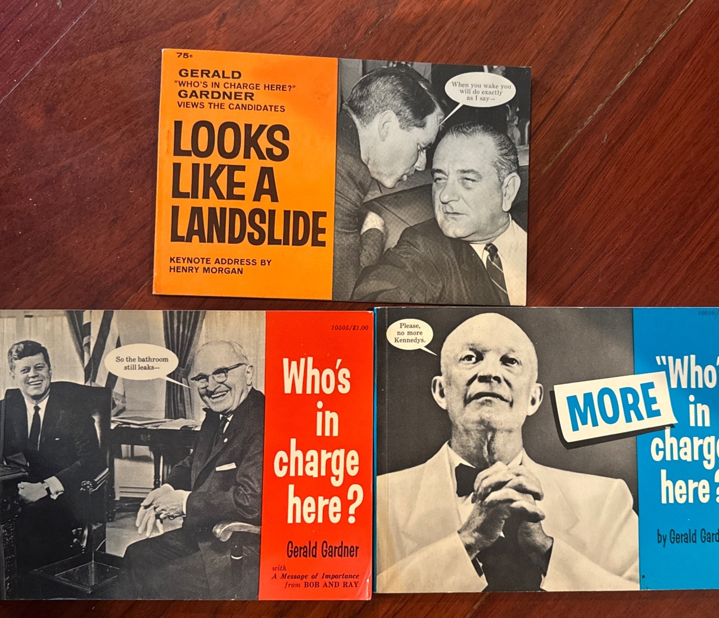 Who’s In Charge Here? Gerald Gardner Paperback, 1962 , Lot Of 2