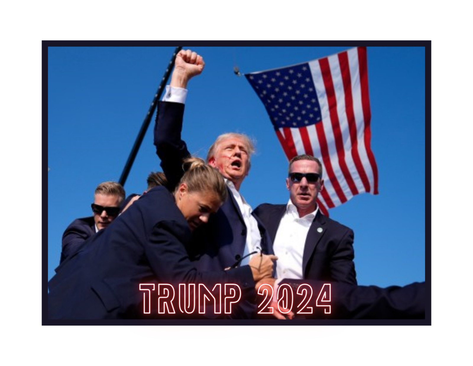 Donald Trump Assassination Attempt Refrigerator Magnet