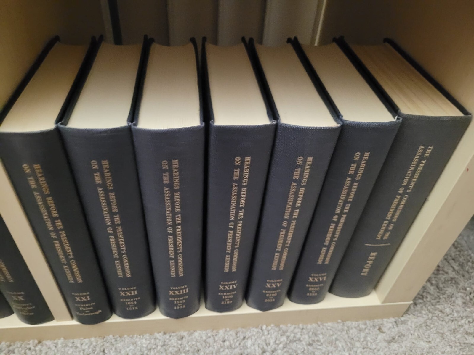 Warren Commission Hearings & Report Pres. Kennedy Assassination 27 Volumes