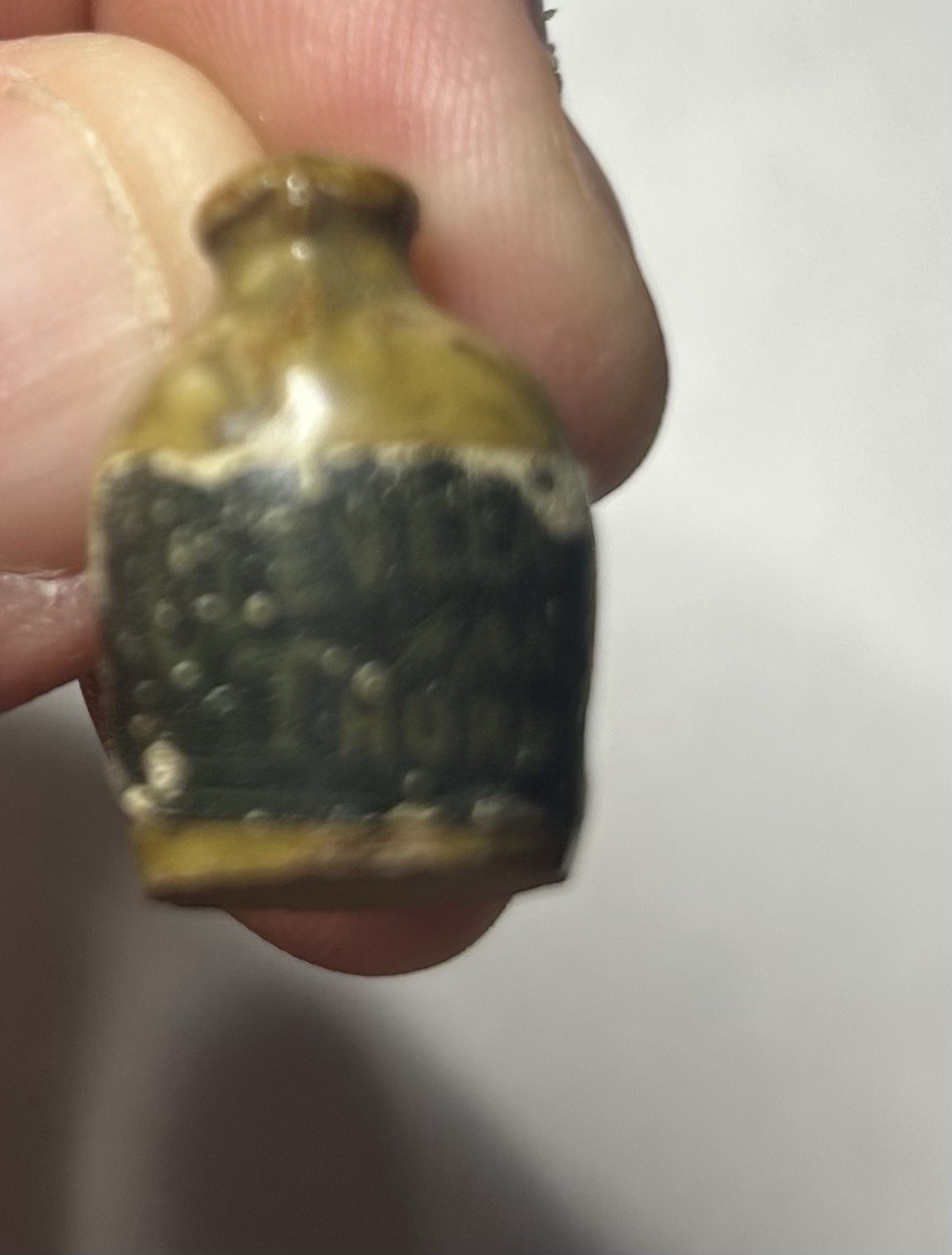 Pair Of Tiny Pottery Jugs – 1888 Harrison & Morton, Cleveland & Thurman