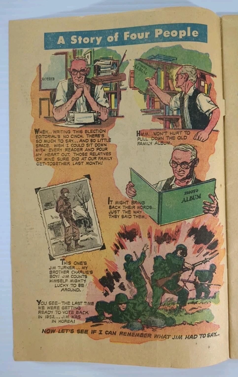 1956 Republican Presidential Campaign Forward with Eisenhower & Nixon Comic