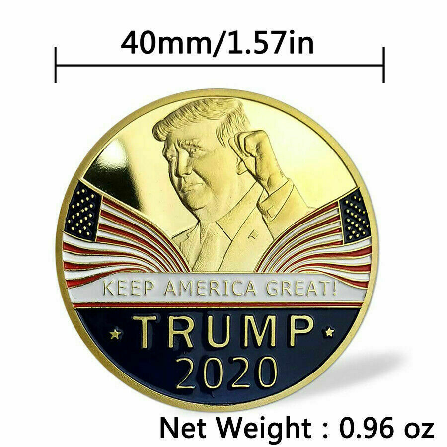 Keep America Great 2020 Donald Trump Commemorative Gold Coin American President