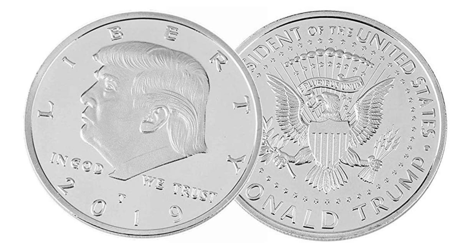 Donald Trump 2020 Challenge Coin Keep America Great Presidential Silver
