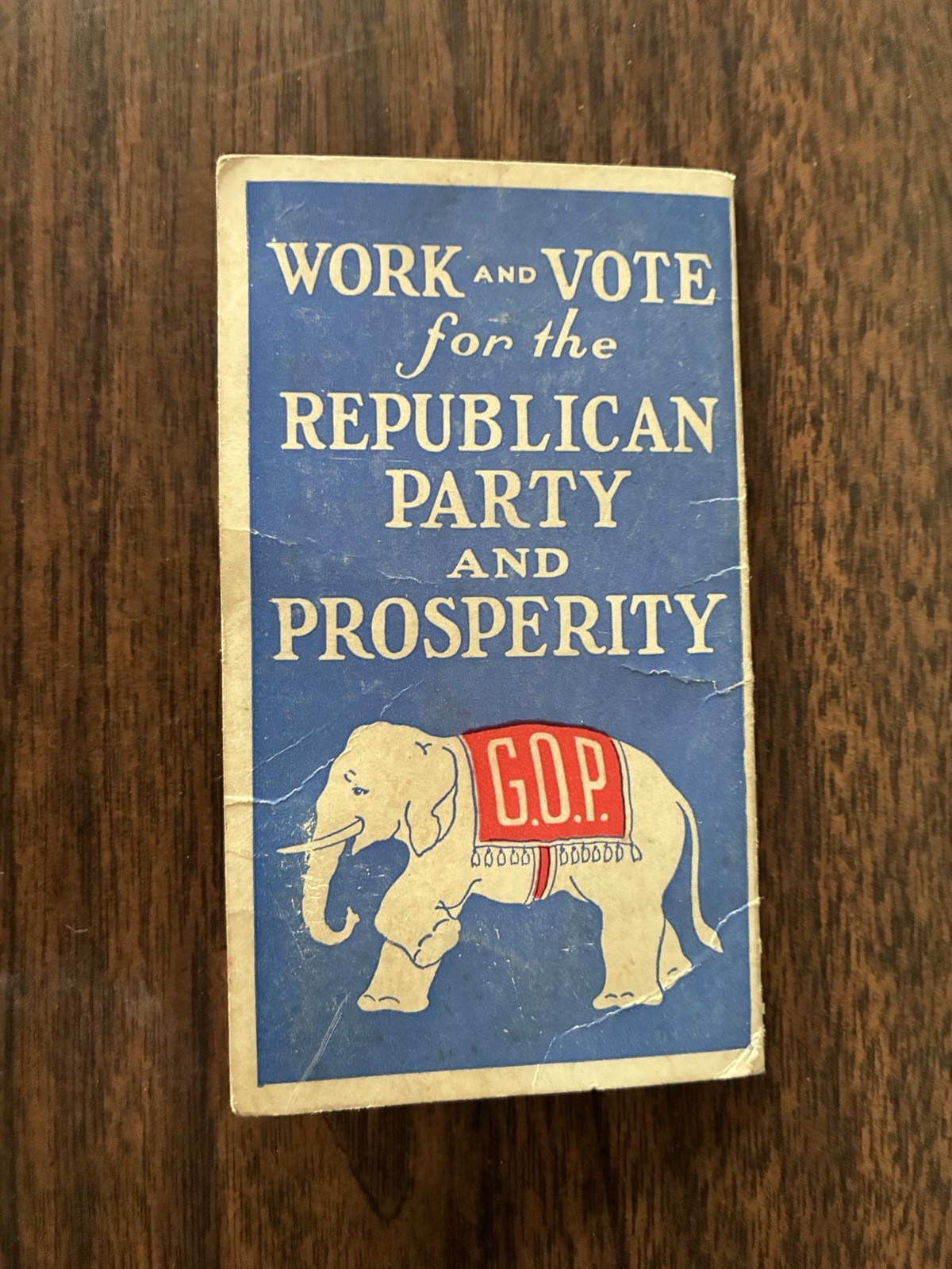Vintage 1928 PRESIDENT HERBERT HOOVER Needle Swing Kit GOP REPUBLICAN PARTY
