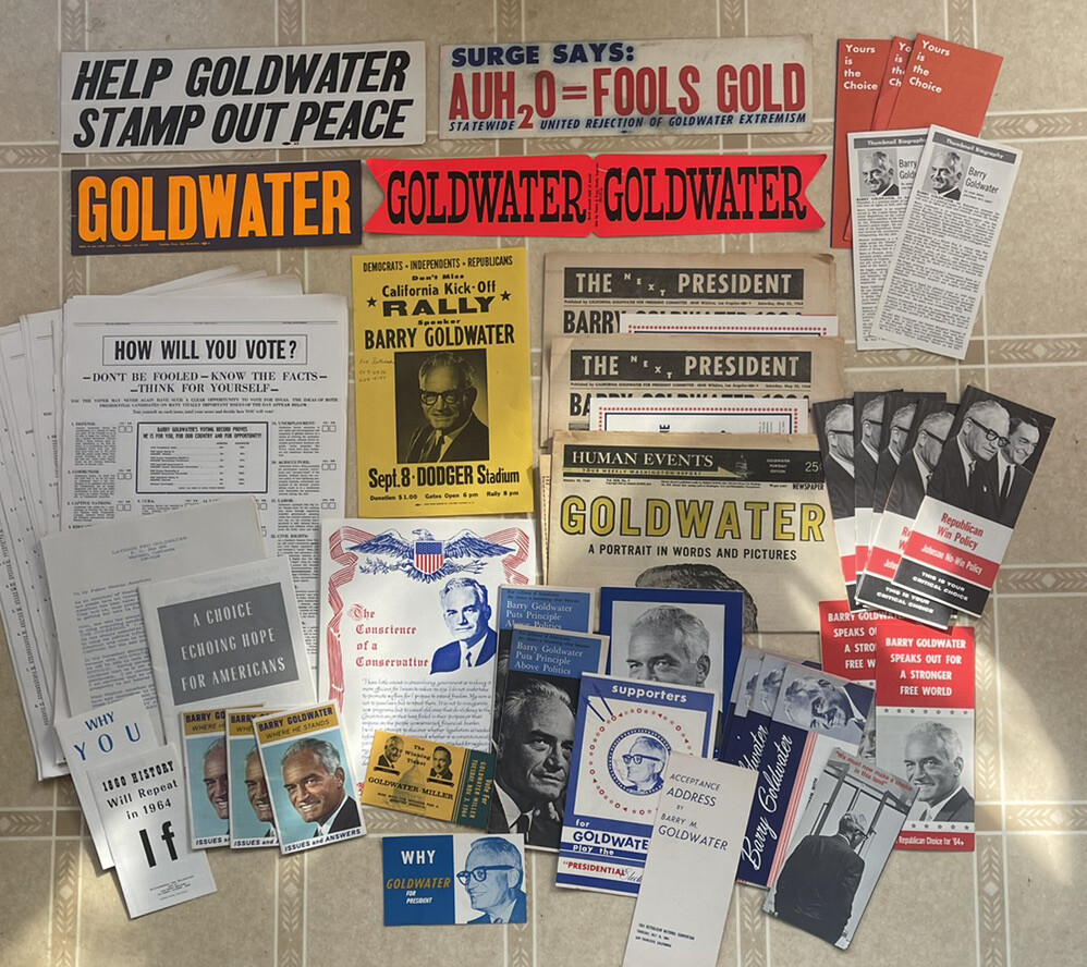 Barry Goldwater 1964 Republican Presidential Campaign Ephemera￼ Brochure Lot