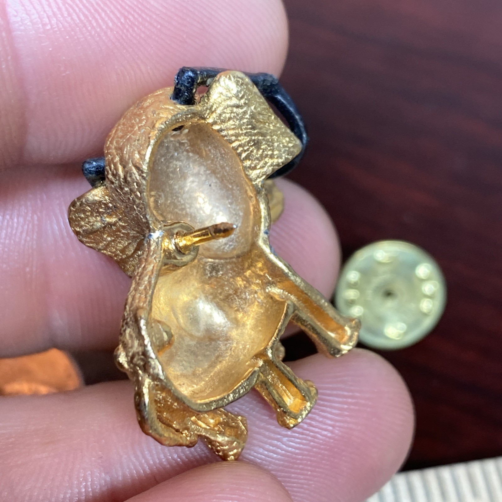1964 GOP Barry Goldwater Elephant w/ Glasses Political Gold Tone 3D Lapel Pin