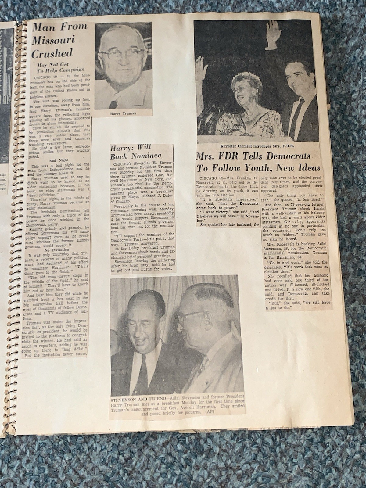 1956 President Eisenhower And GOP Convention Book With 53 Pages,w/Nebraska Ties!