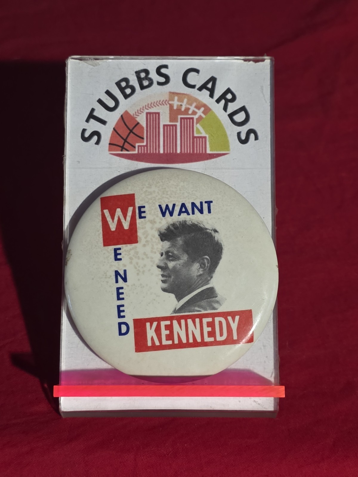 Vintage Button John F. Kennedy 1960 – We Want Kennedy We Need Kennedy –