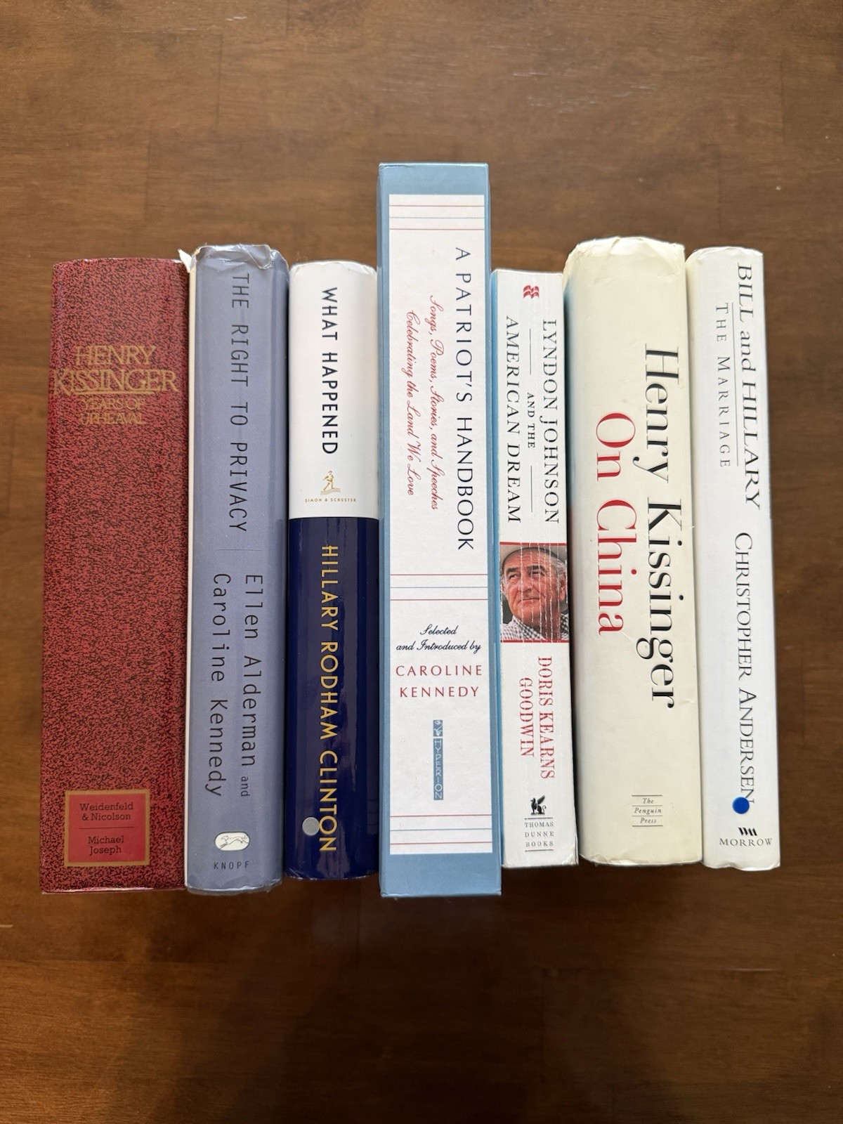 7 Political & Historical Books Including Kissinger, Clinton, Kennedy