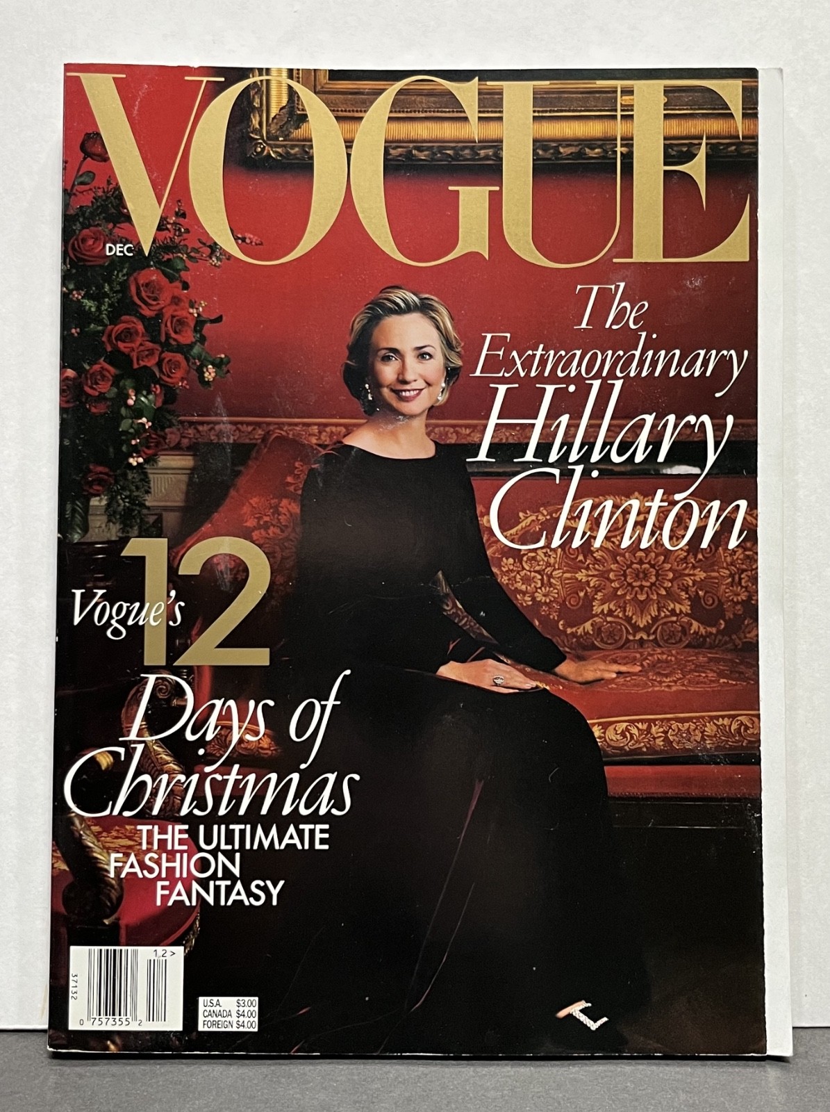 Bill Clinton Presidential Campaign Hillary Fan Club T-Shirts + Dec 1998 Vogue +