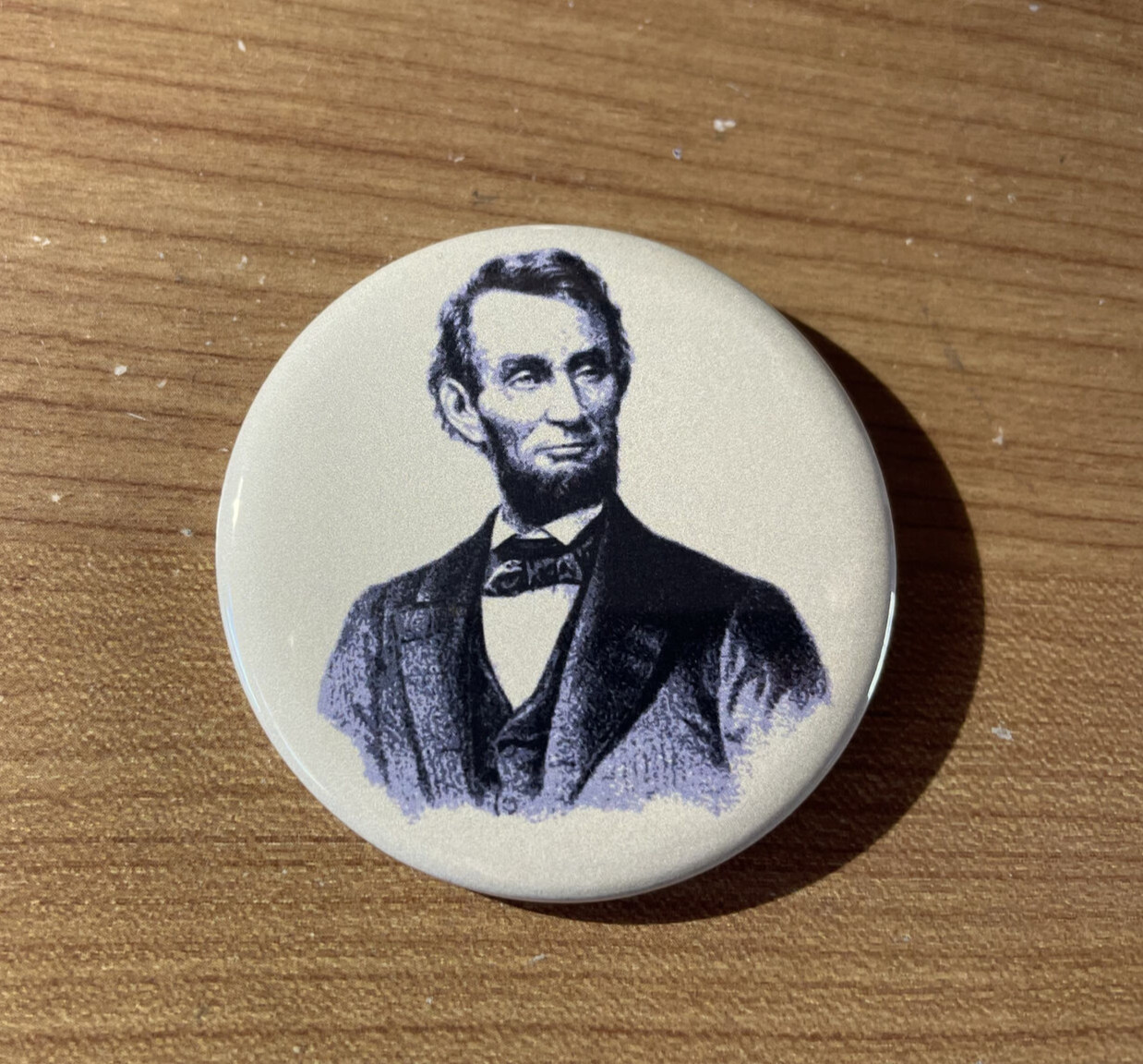 Abraham Lincoln Button Pin 16th United States President 2.25” Vintage Style Cool
