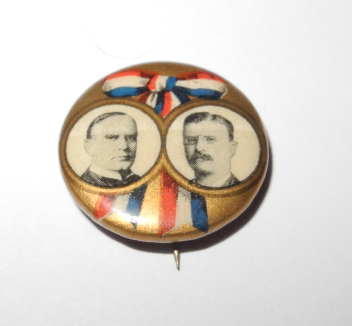 1900 MCKINLEY & ROOSEVELT Political Campaign President Election Button 7/8″ Pin