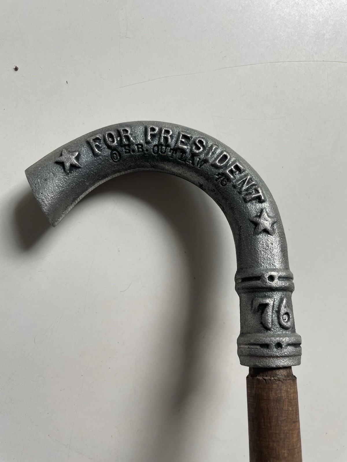 VINTAGE 1976 JIMMY CARTER PRESIDENTIAL CAMPAIGN CANE / WALKING STICK VG