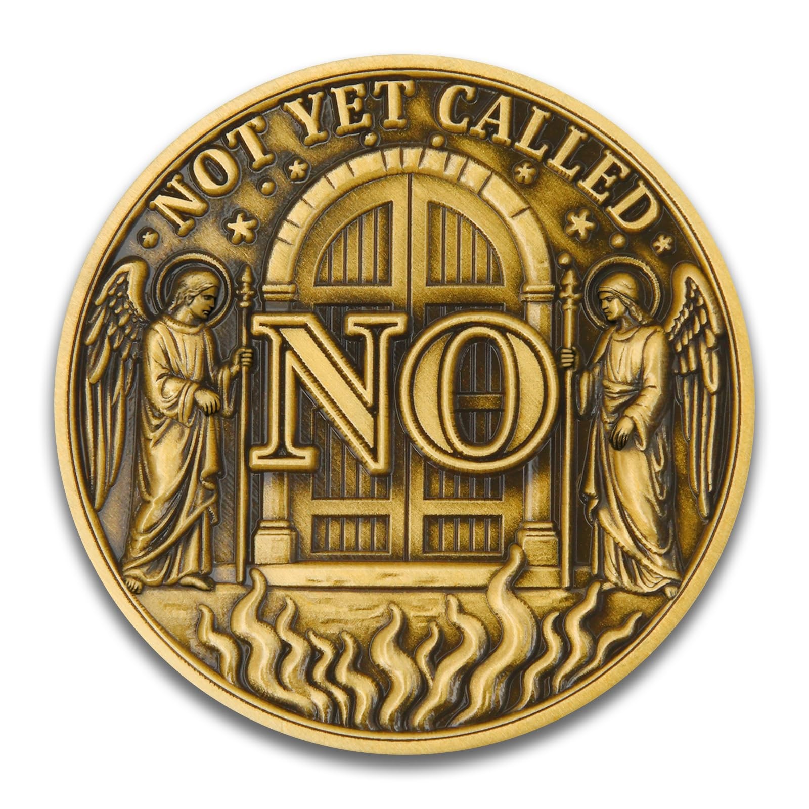 Angel’s Gate Decision Coin – Dual-Sided YES/NO Flip Coin (Single Coin)