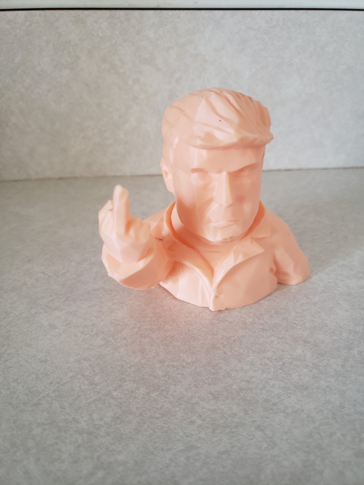 Donald Trump Middle Finger FU Statue Figure