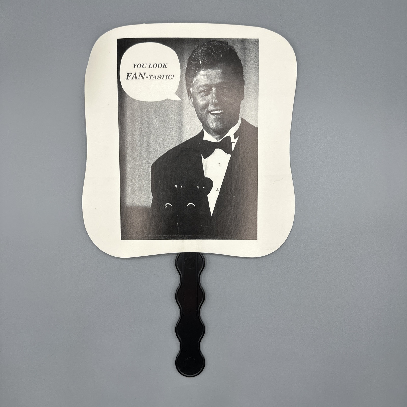 Vintage Bill Clinton Memorabilia Rare Campaign Hand Fan Political Sign