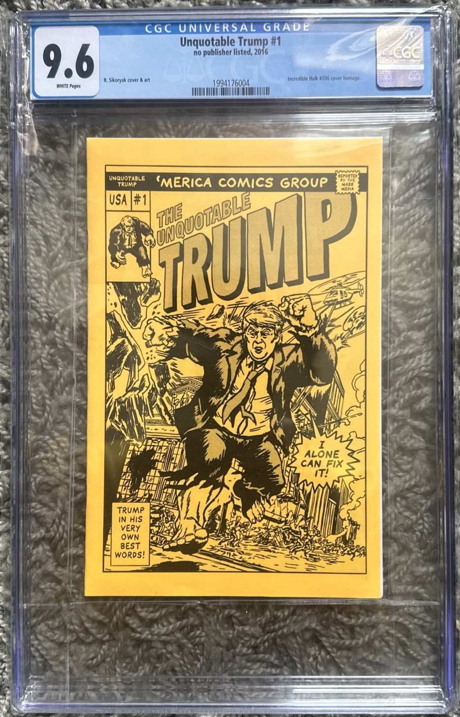 DONALD TRUMP RARE Time Special Edition 2025 CGC 9.8 And UNQUOTABLE TRUMP CGC 9.6