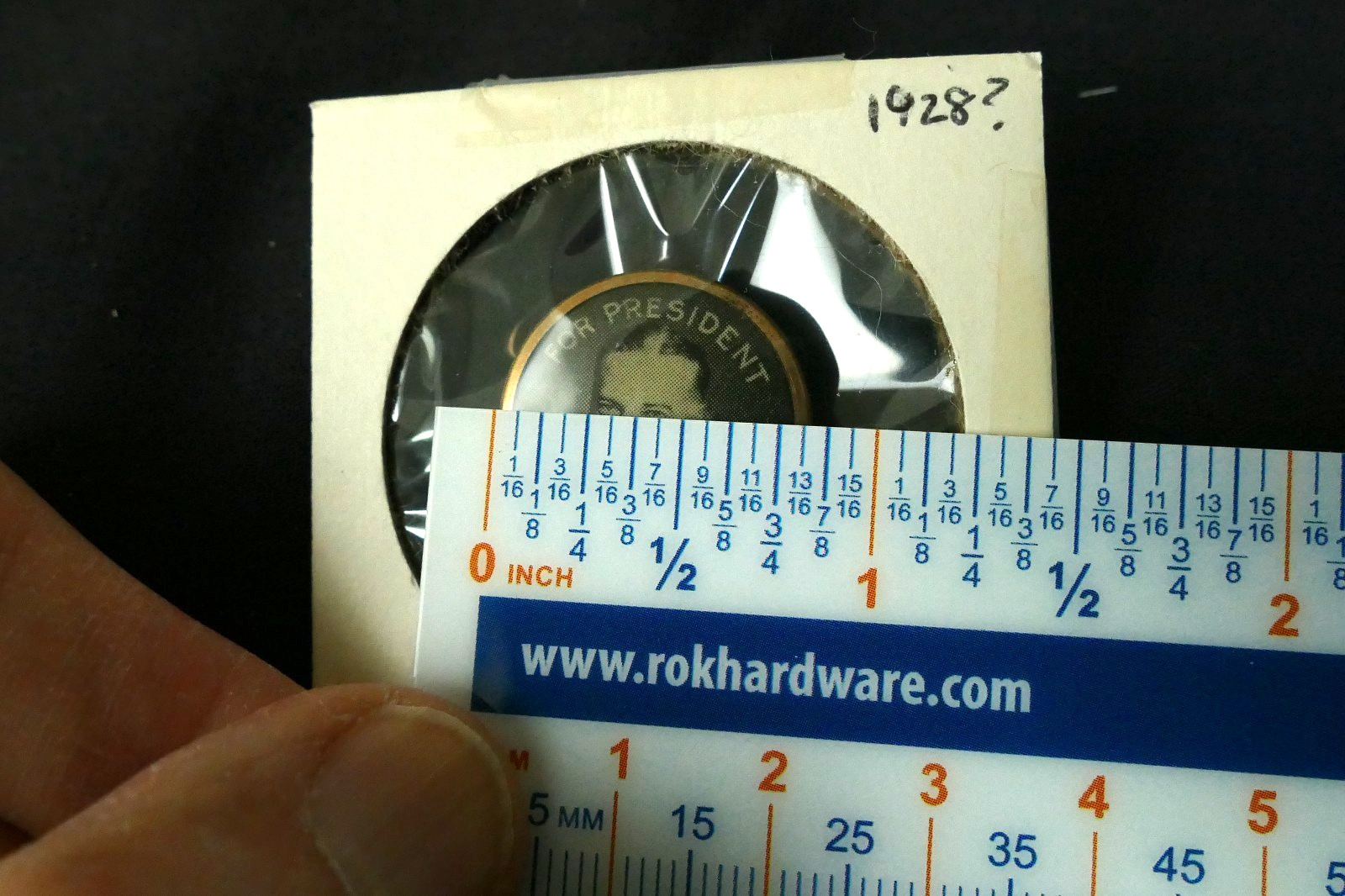 1928 Herbert Hoover For President GOP Campaign Collar Button Shirt Stud