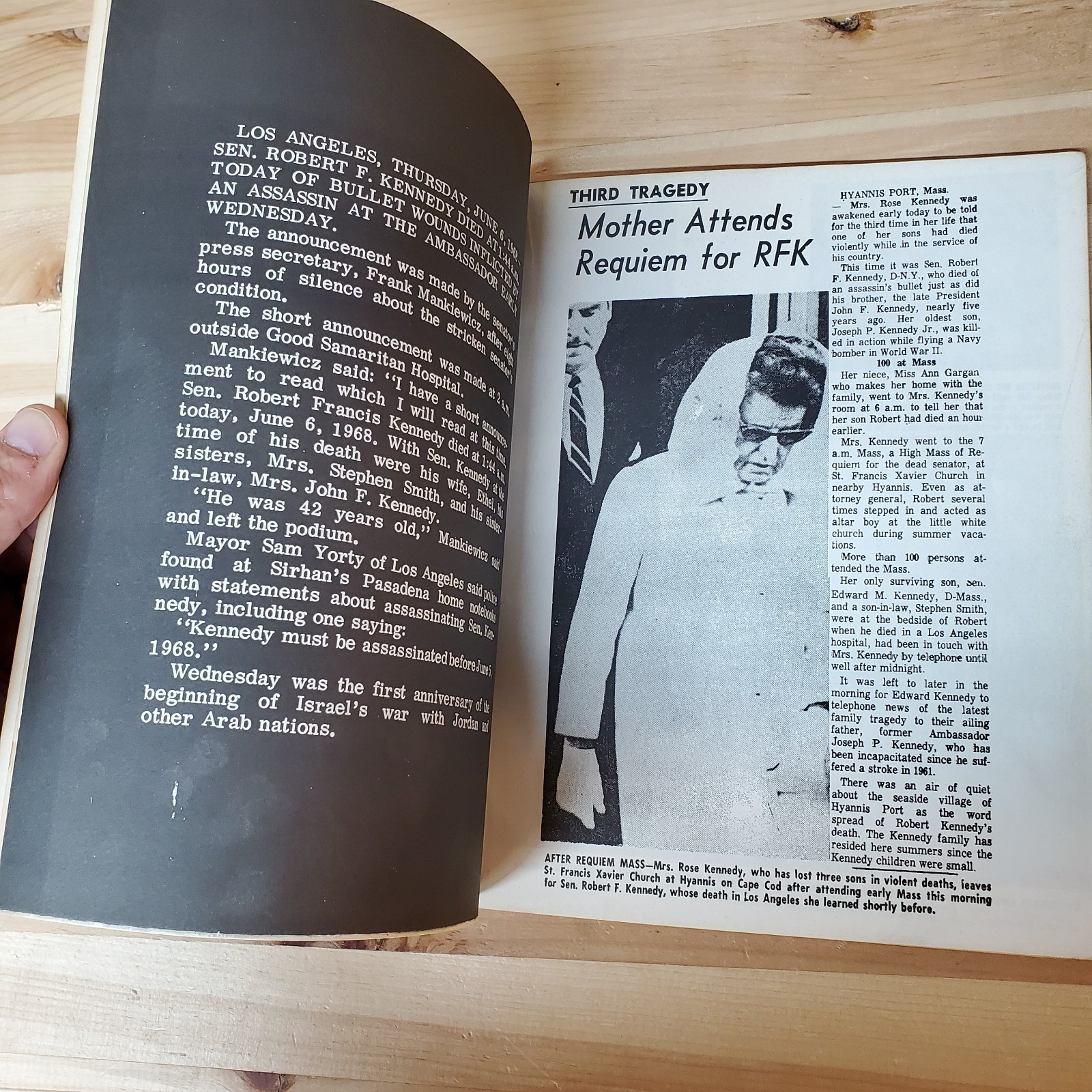 The Assassination of RFK 1968 Collectors Copy Rare Publication Vintage