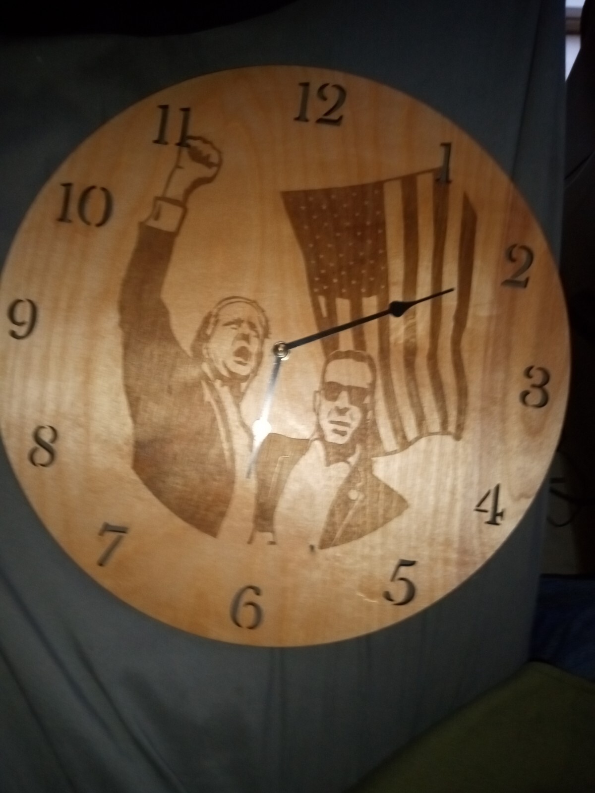 Trump’s Assassionation Attempt 14″ Clock