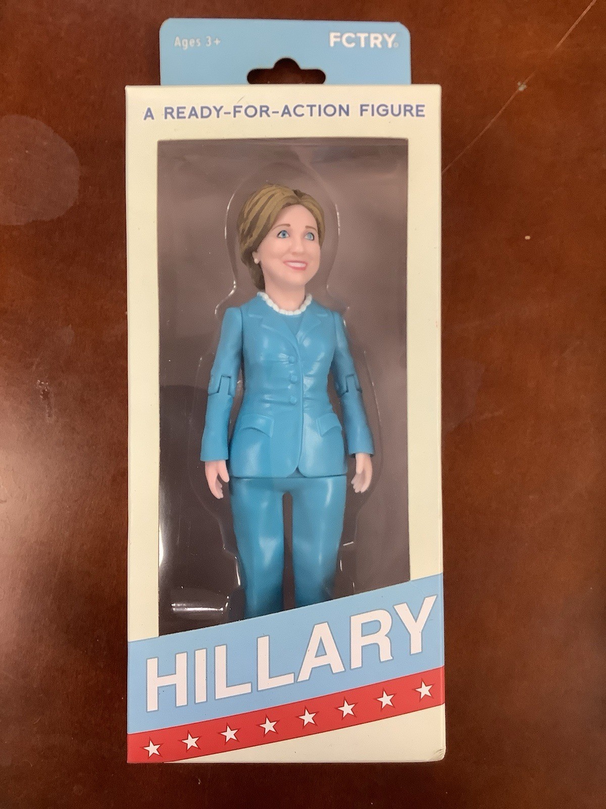 Hillary Rodham Clinton 2016 Ready For Action Figure New Fctry Mike Leavitt NIB