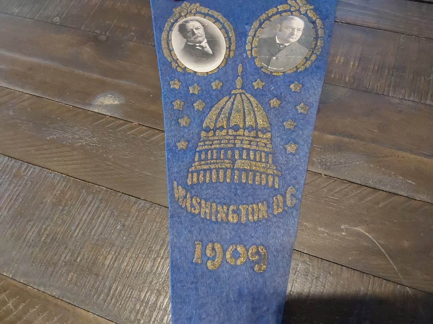 1909 William Howard Taft & James Sherman Inauguration Jugate Felt Pennant