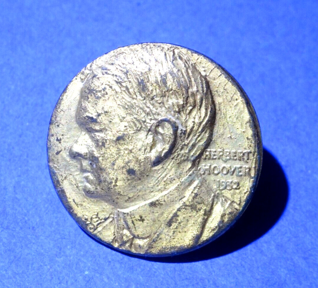 1928 Herbert Hoover Presidential Campaign Pinback Medallic Art Co. PRICE DROP