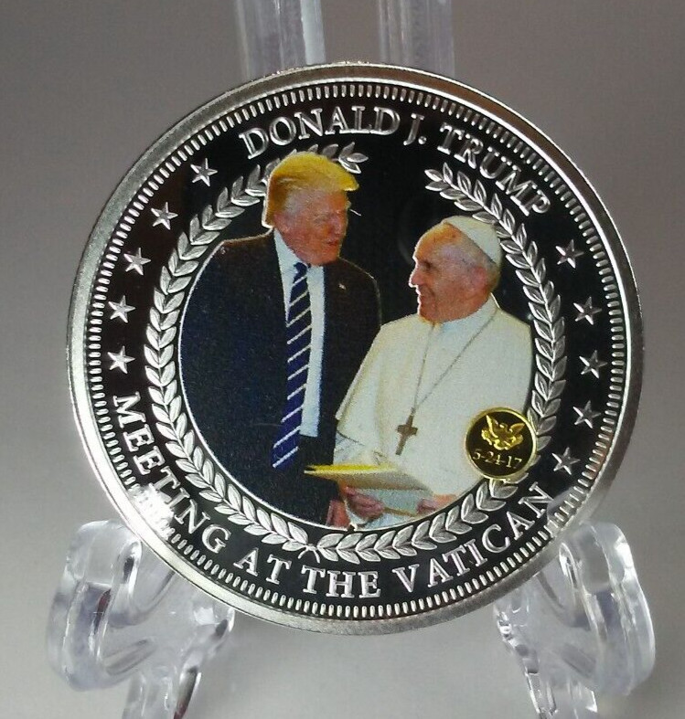 Donald Trump Collectible Coin Proof Colorized United States Of America 2017