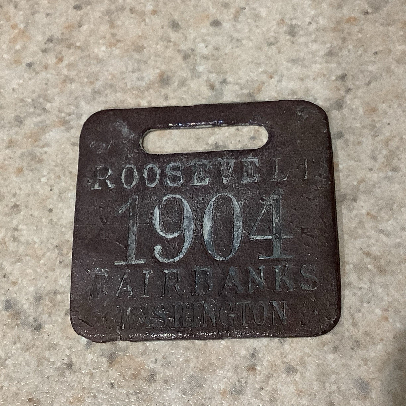 1904 THEODORE ROOSEVELT AND CHARLES FAIRBANKS CAMPAIGN WATCH FOB
