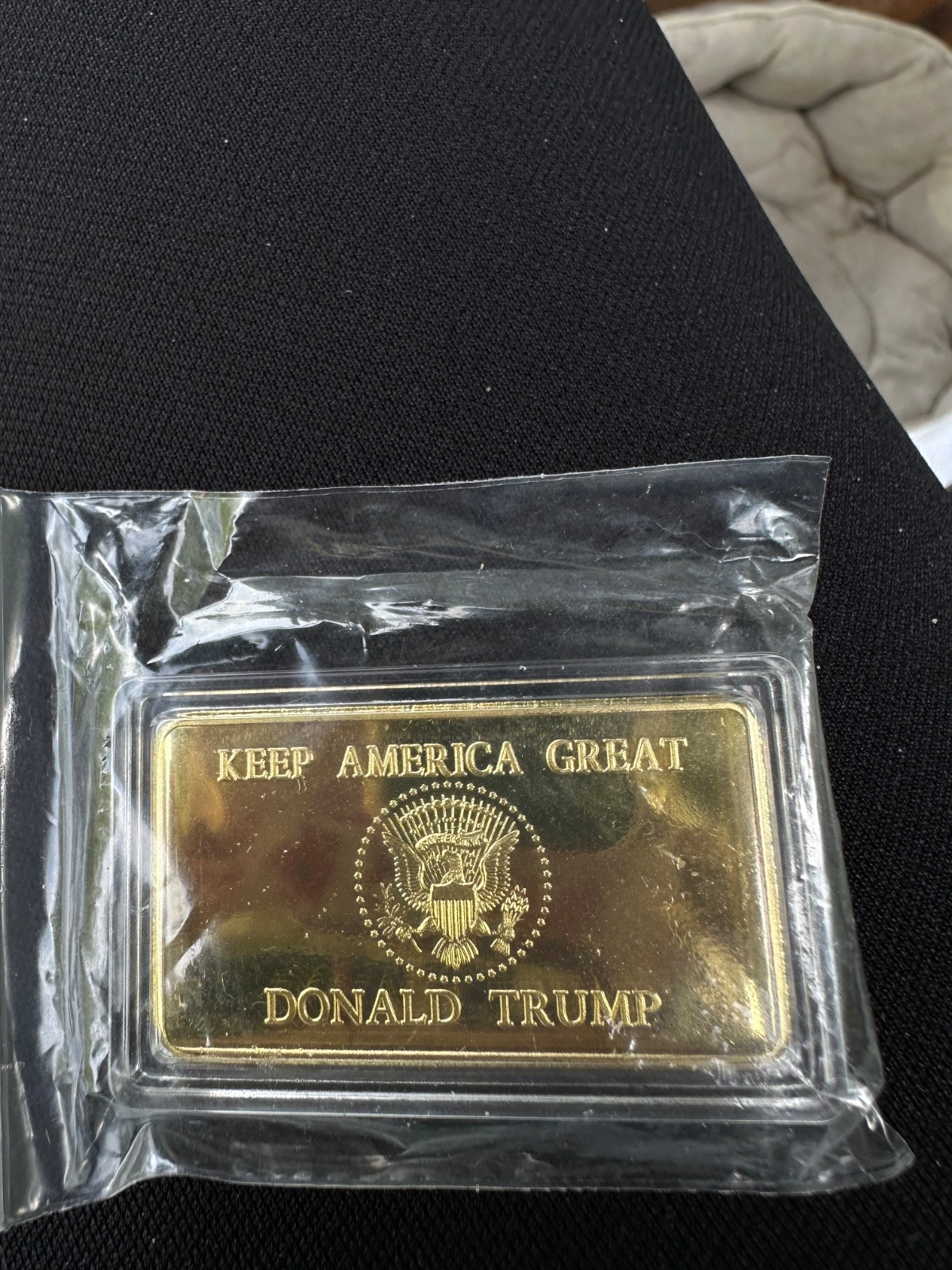 Donald Trump 2024 Gold Bar Liberty Keep America Great