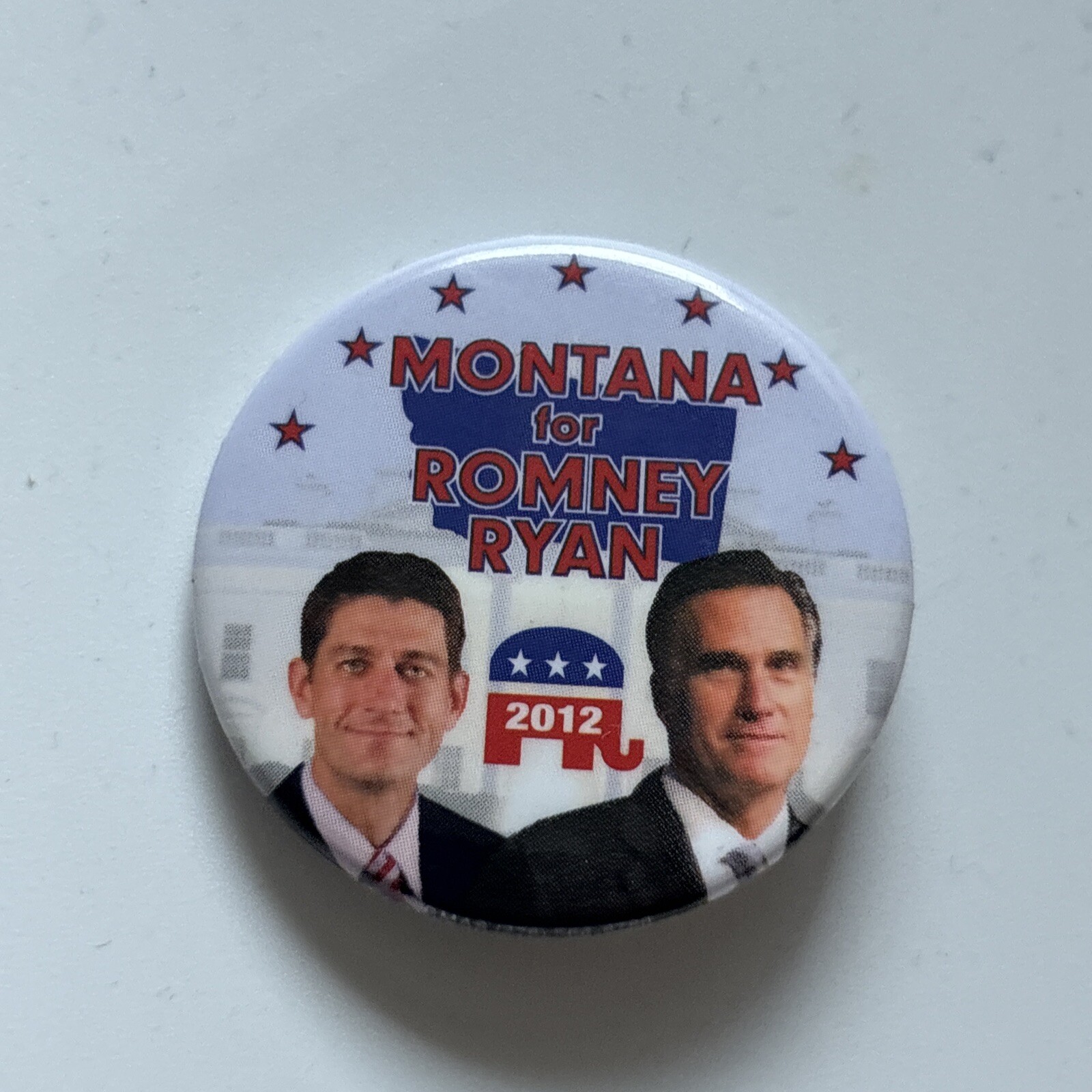 2012 Mitt Romney for President Montana 50 State 1.5″ Button Paul Ryan