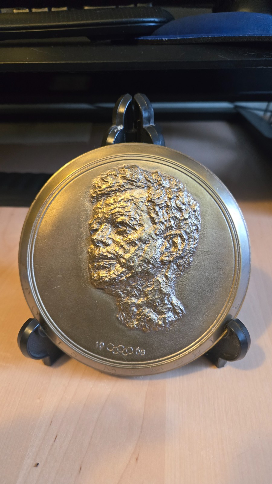 John F. Kennedy Sports Memorial Medal Brass Plaque – 1968 Olympics