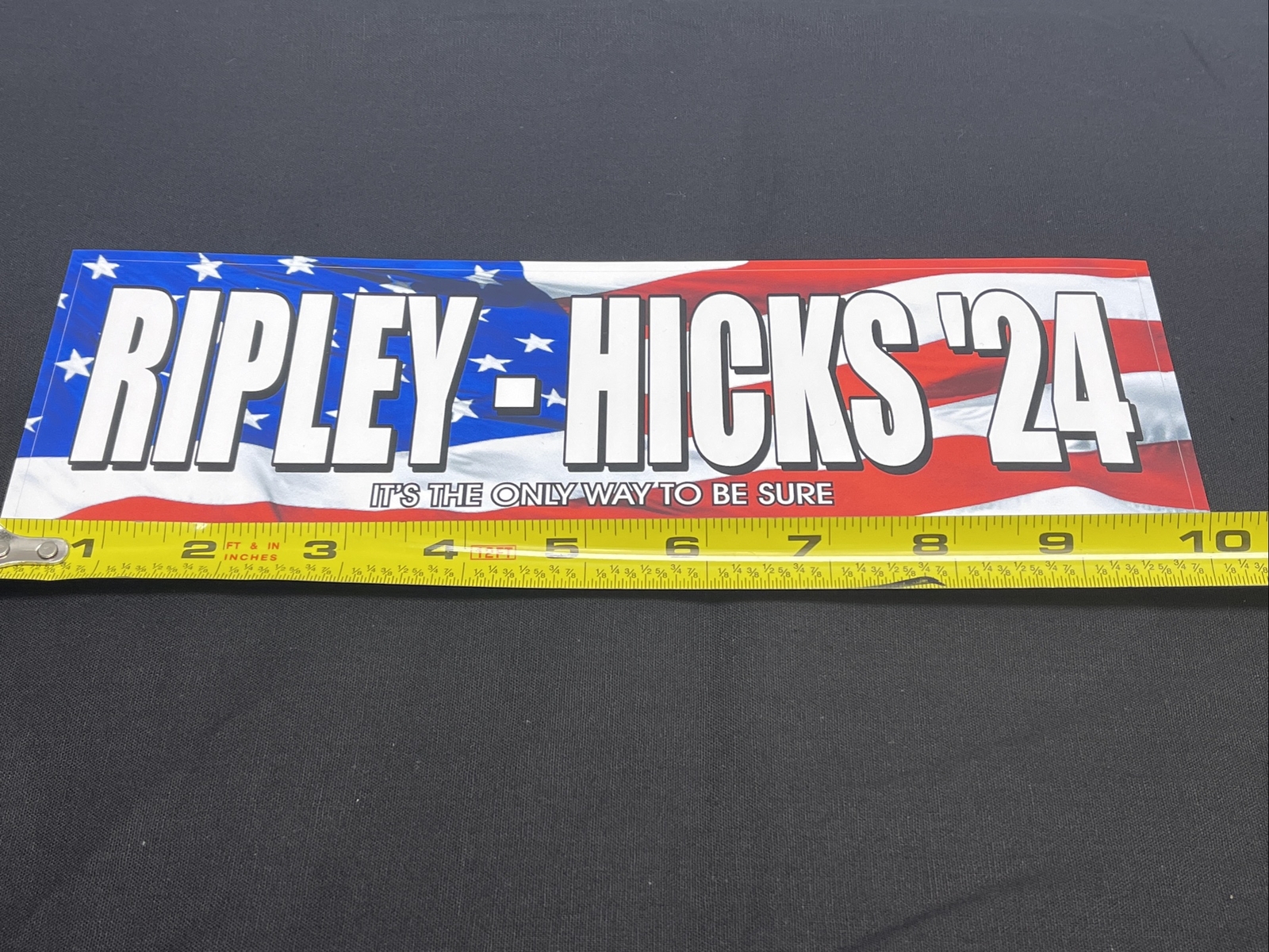 2024 Presidential Election Bumper Sticker Ripley Hicks Republican Democrat Alien