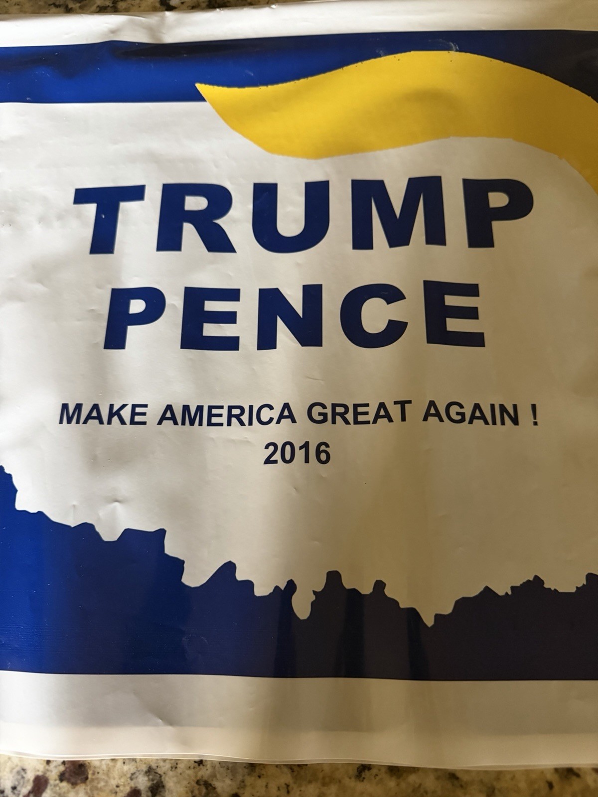 2016 Trump Pence Oklahoma Republican Party Plastic Yard Sign