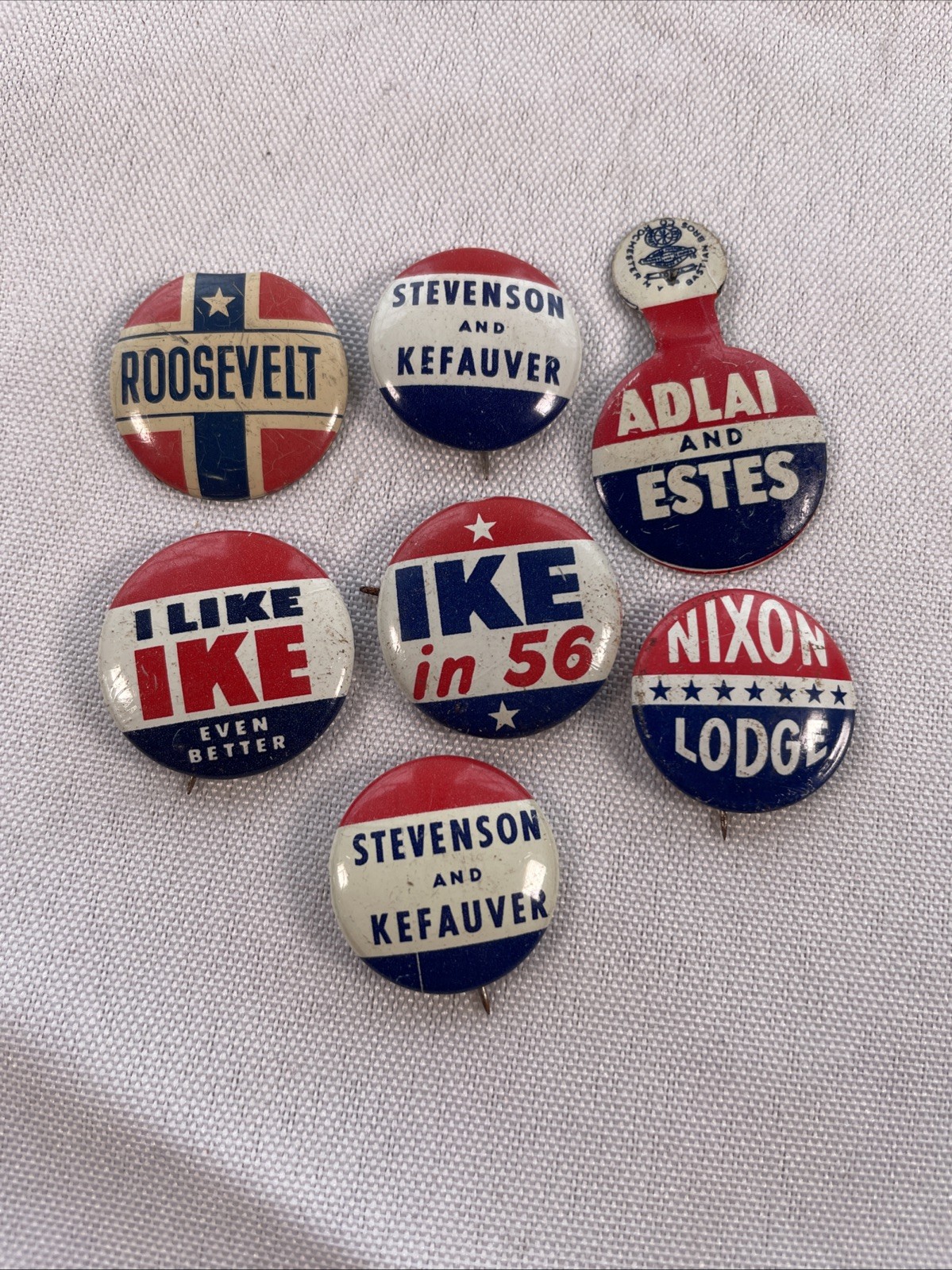 Presidential Campaign Pinback Buttons Mixed Lot