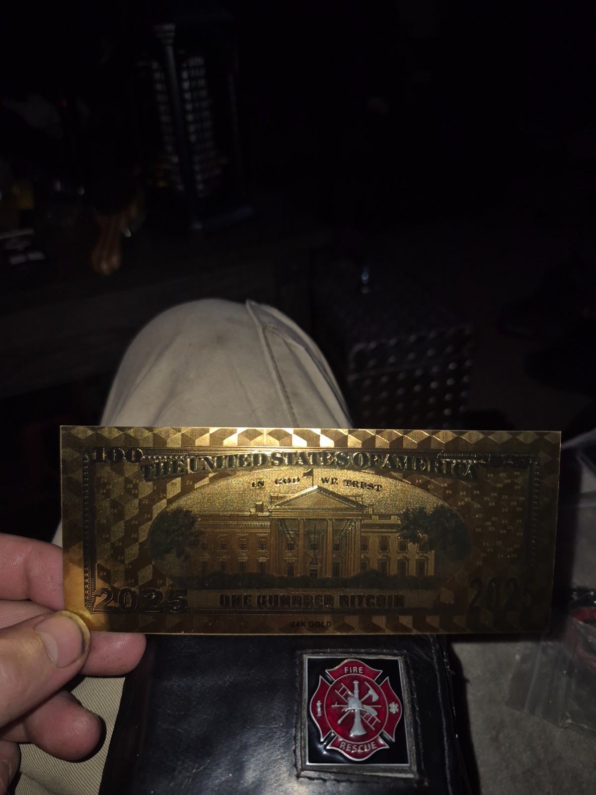 100 trump 2025 24k gold bill