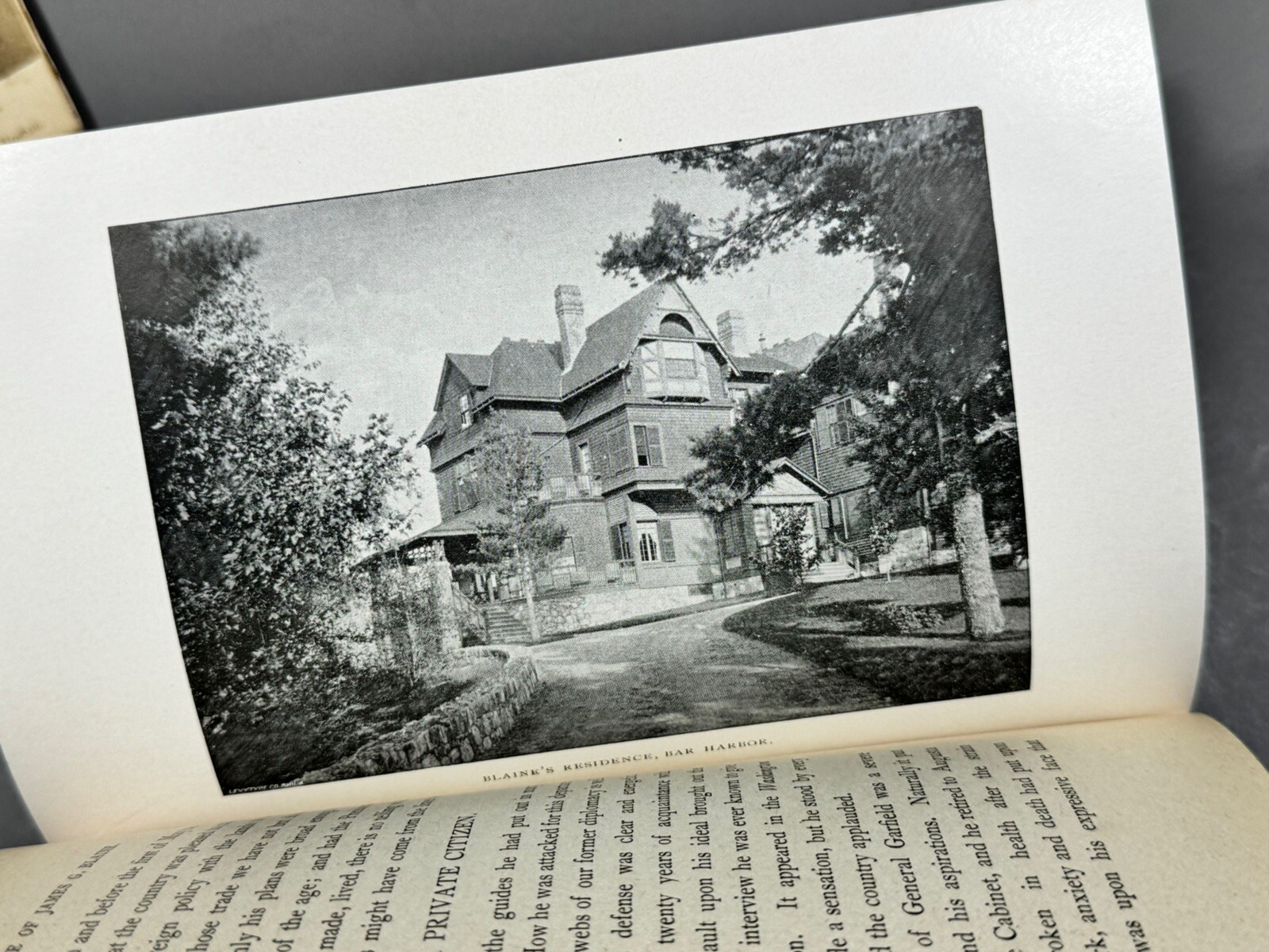 Life of James G. Blaine Presidential Candidate Maine Photograph & Book Lot