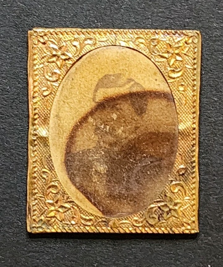 1864 George B McClellan Campaign Albumen Badge /Pin with Previous Owners History