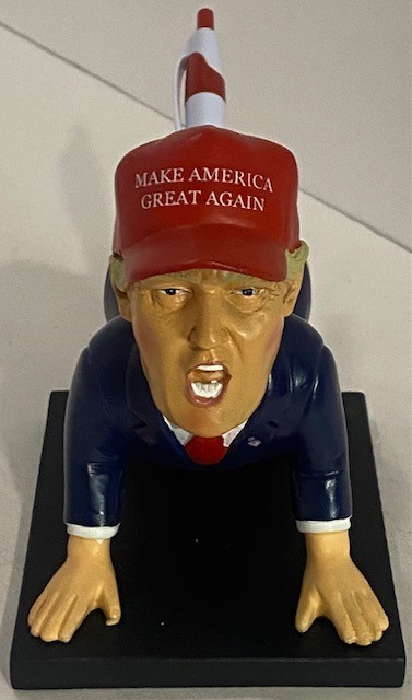 The Original Dump-a-Trump Pen Holder – Funny Donald White Elephant Gift – No Box