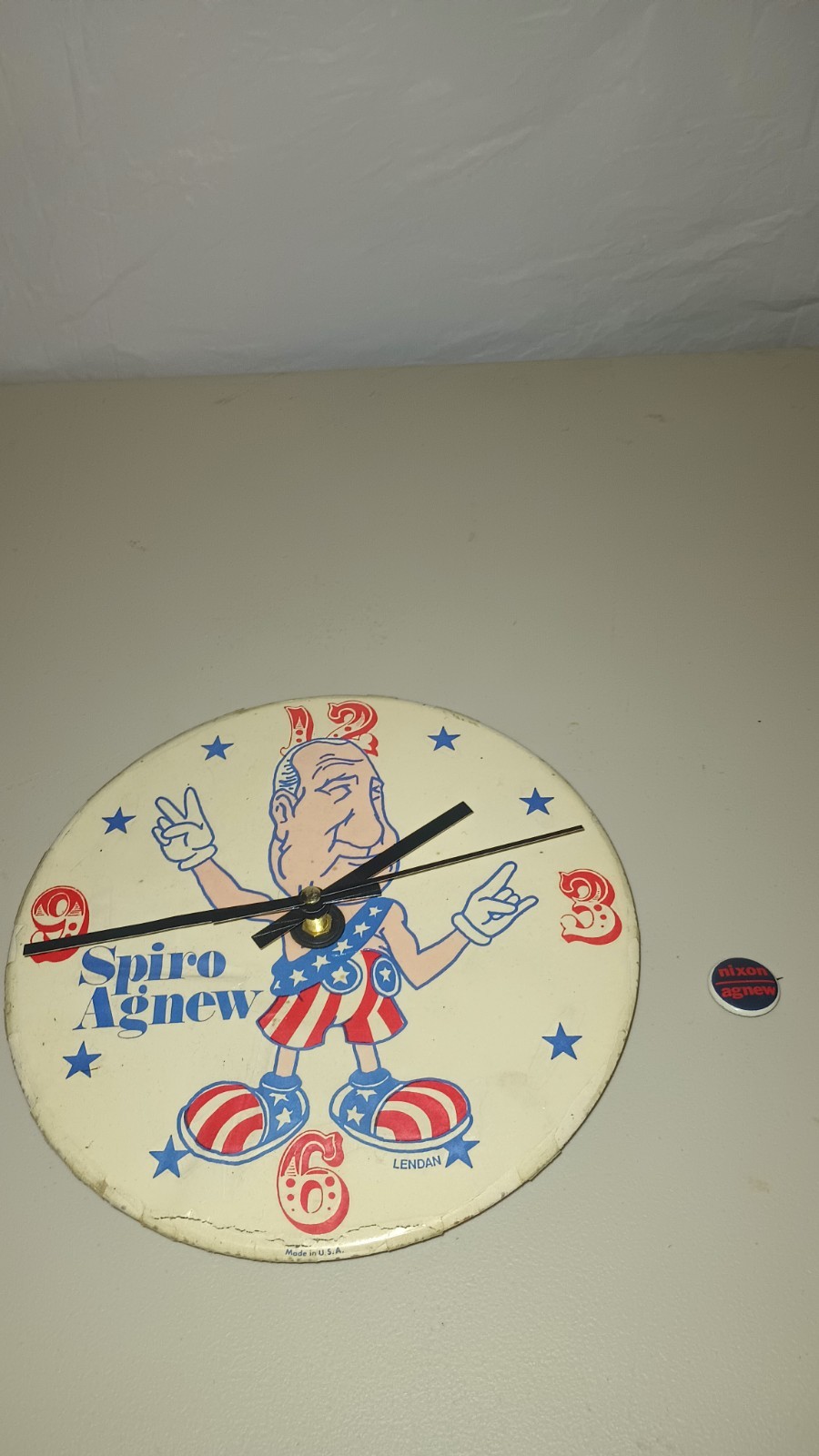 Spiro Agnew Clock And Pin